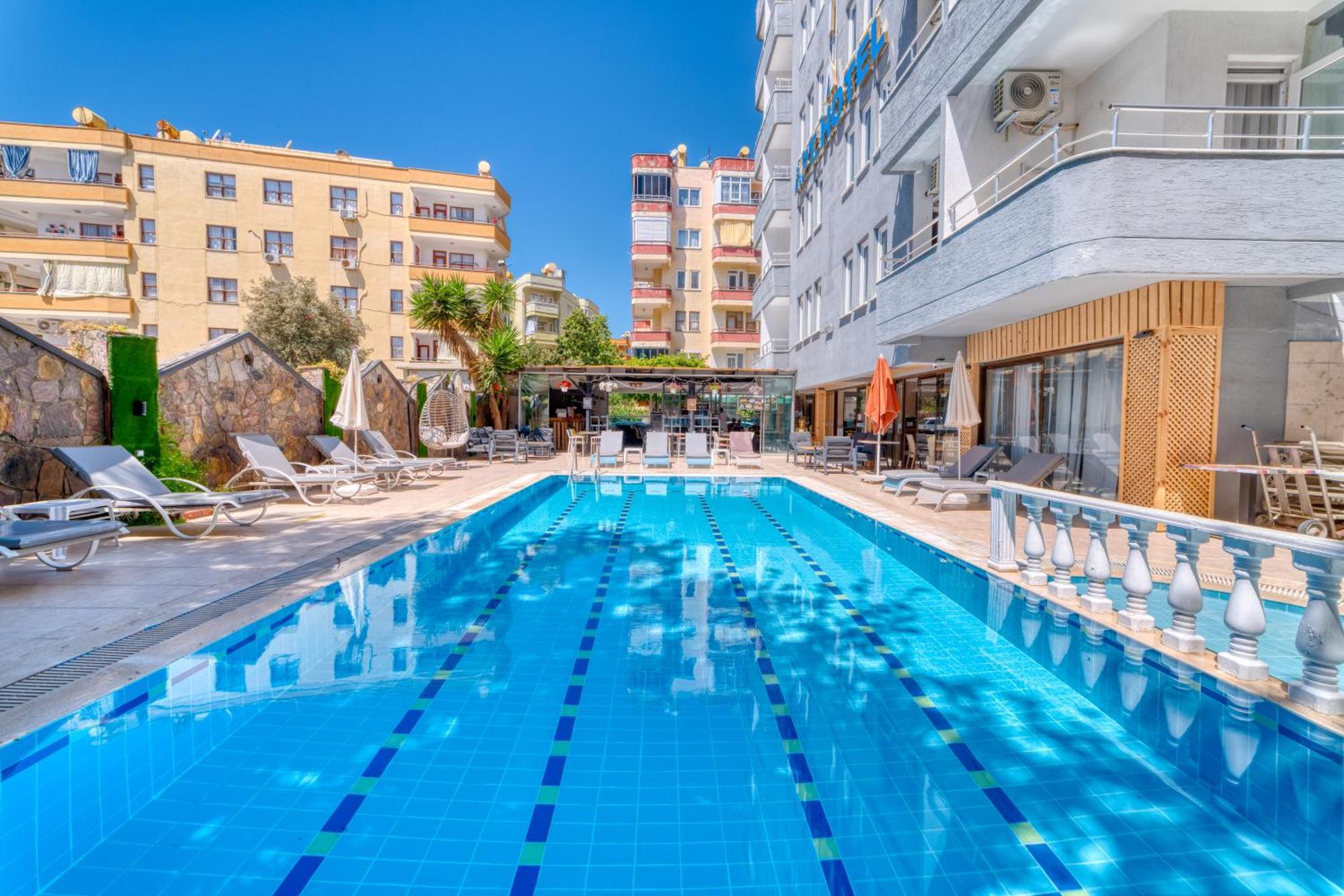 Kleopatra Icaria Apart Hotel Alanya Kültér fotó