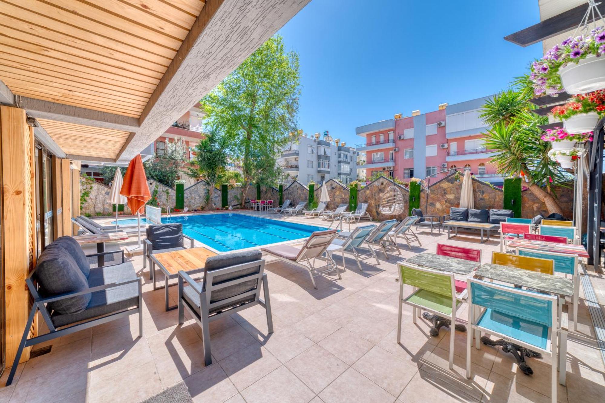Kleopatra Icaria Apart Hotel Alanya Kültér fotó
