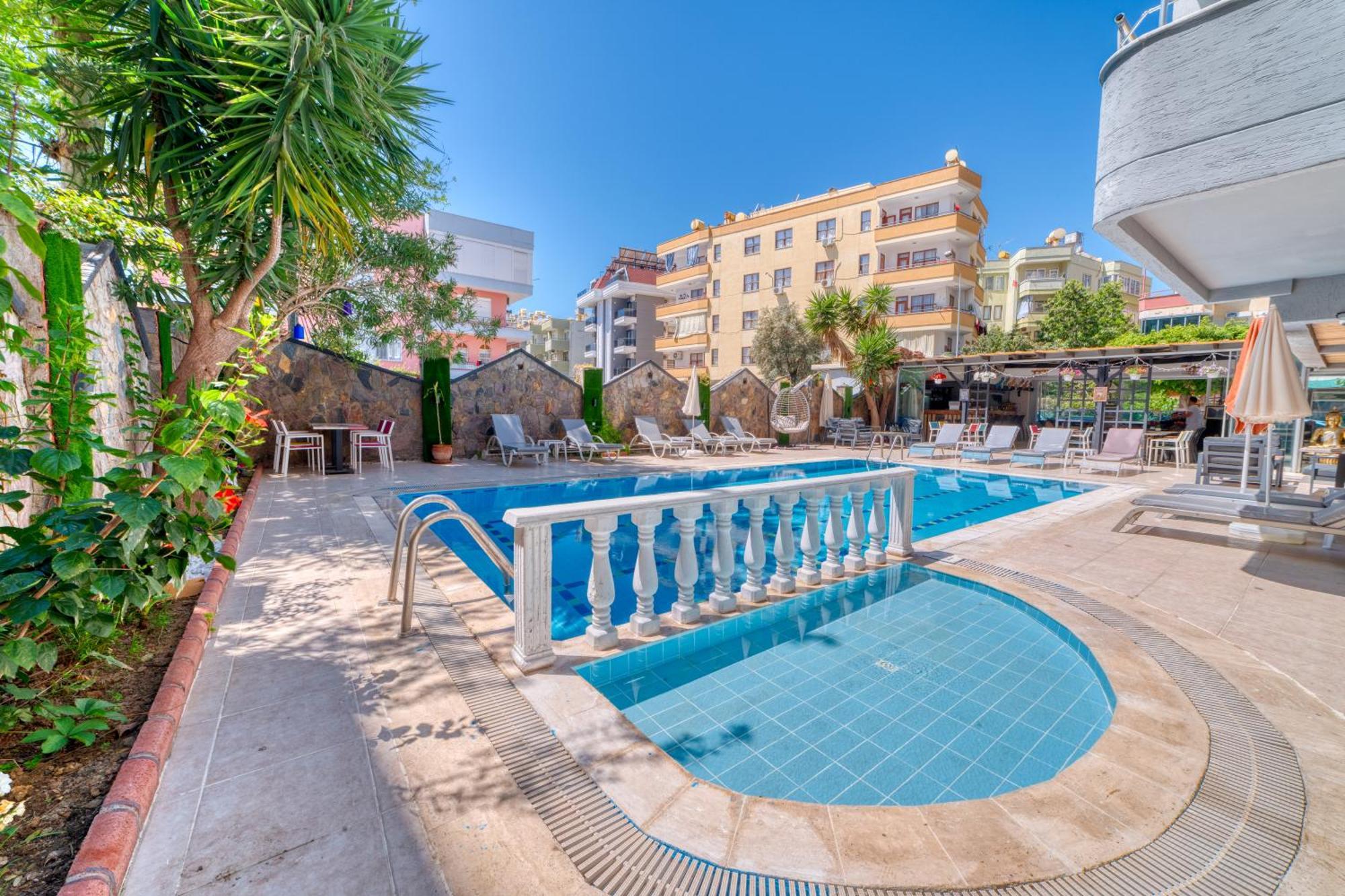 Kleopatra Icaria Apart Hotel Alanya Kültér fotó