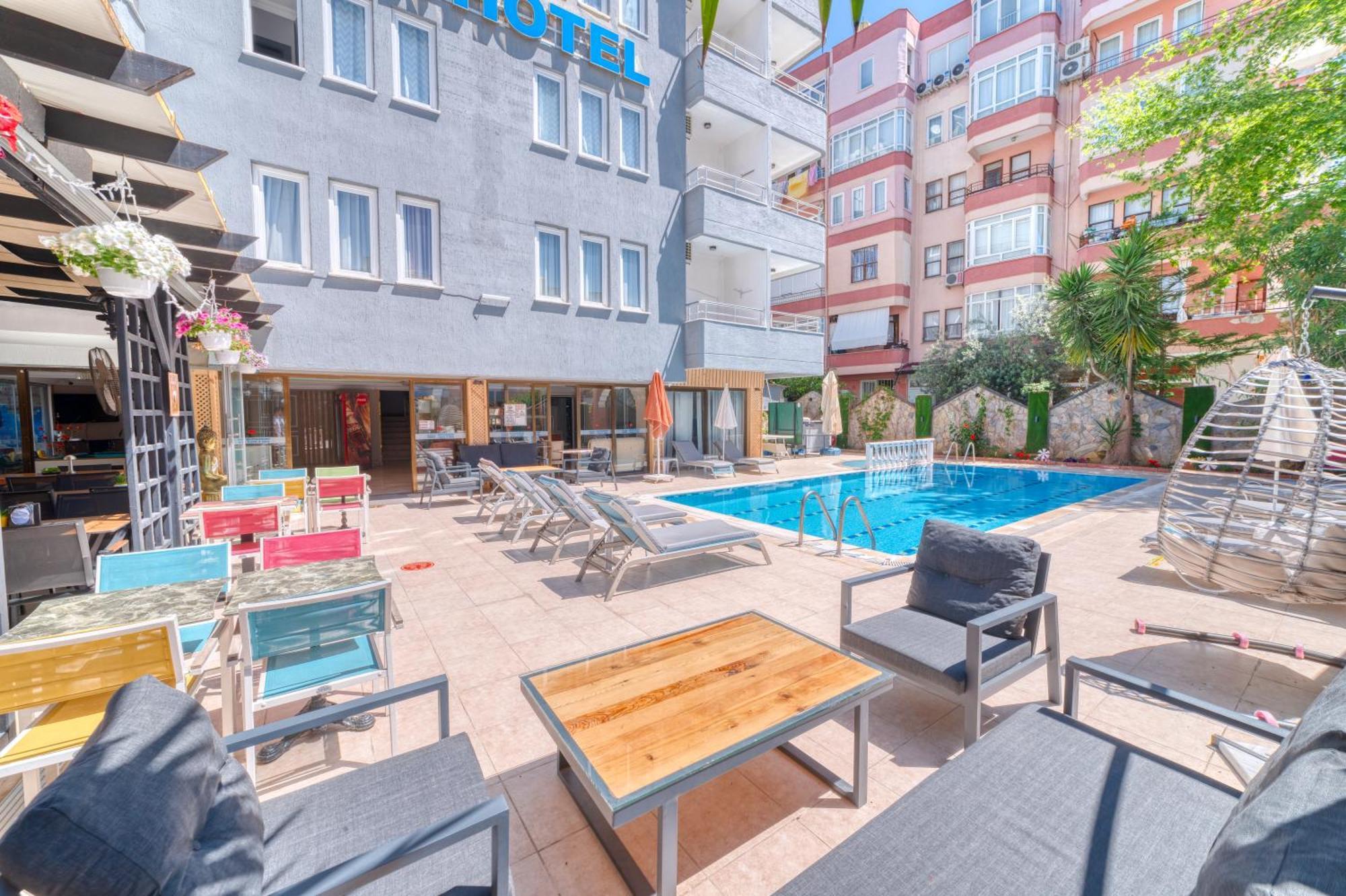 Kleopatra Icaria Apart Hotel Alanya Kültér fotó